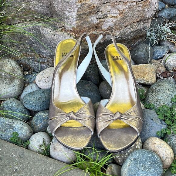 STUART WEITZMAN  open toed heeled sandal - Picture 1 of 6